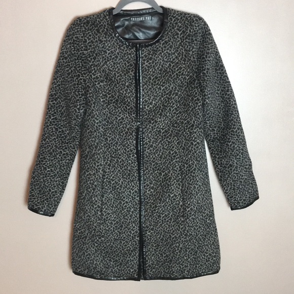 Anthropologie Potter’s Pot Leopard Animal Print Jacket - Picture 2 of 16